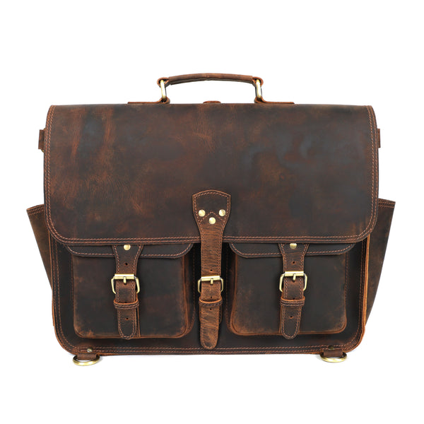 Load image into Gallery viewer, Cody Buffalo Leather Briefcase