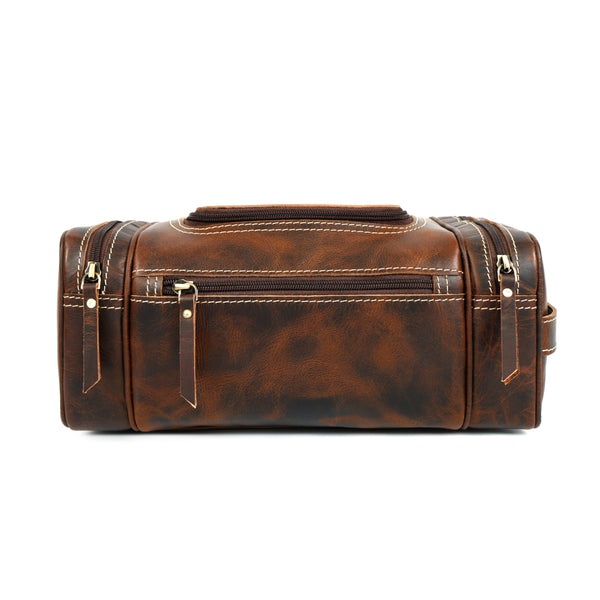 Load image into Gallery viewer, Handmade Buffalo Leather Toiletry Bag