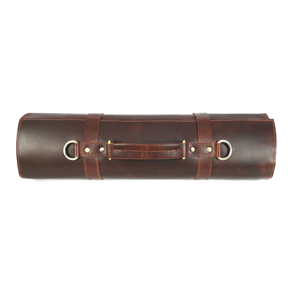 Load image into Gallery viewer, Handmade Buffalo Leather Knife Roll