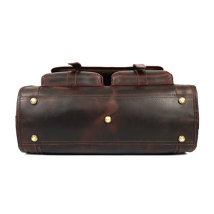 Bear Buffalo Leather Briefcase