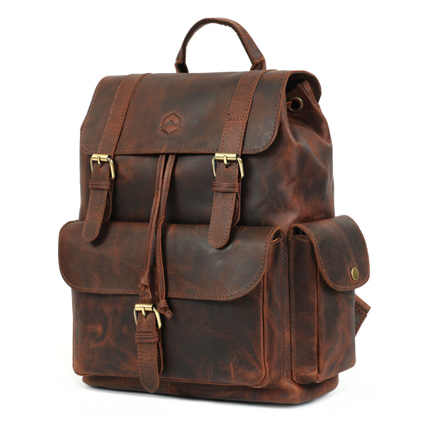 Load image into Gallery viewer, Emerson Buffalo Leather Backpack