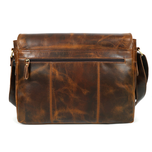 Load image into Gallery viewer, Sawyer Buffalo Leather Messenger Bag for Men