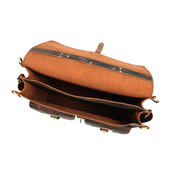 Load image into Gallery viewer, Cody Buffalo Leather Briefcase