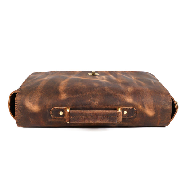 Load image into Gallery viewer, Apollo Buffalo Leather Messenger Bag for Men