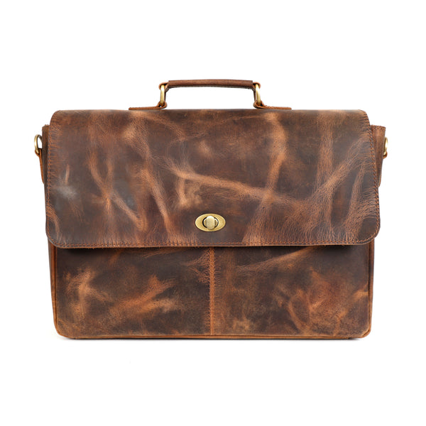 Load image into Gallery viewer, Apollo Buffalo Leather Messenger Bag for Men
