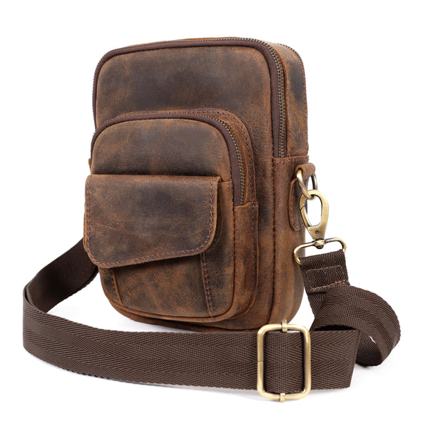 Load image into Gallery viewer, Cali Buffalo Leather Crossbody Bag