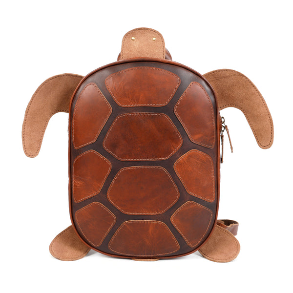 Load image into Gallery viewer, Terra Turtle Handmade Leather Backpack