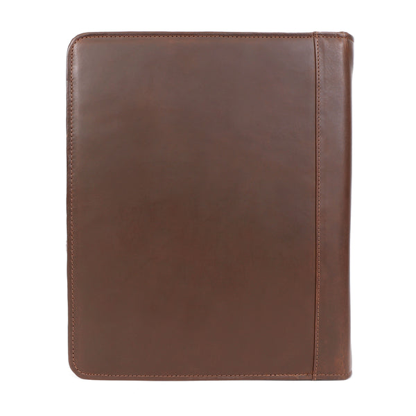 Load image into Gallery viewer, Premium Buffalo Leather Zippered Padfolio