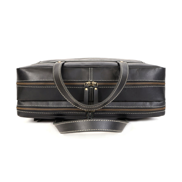 Load image into Gallery viewer, Dylan Black Leather Briefcase