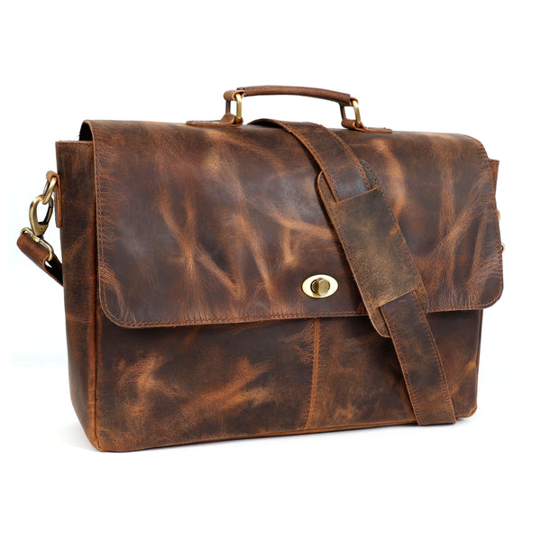 Load image into Gallery viewer, Apollo Buffalo Leather Messenger Bag for Men