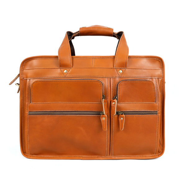 Load image into Gallery viewer, Tanner Leather Briefcase
