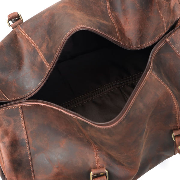 Load image into Gallery viewer, Laurel Leather Duffel Bag With Wheels
