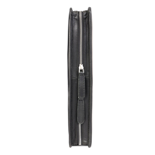 Load image into Gallery viewer, Emerson Signature Black Leather Zippered Padfolio