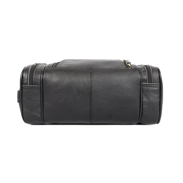 Load image into Gallery viewer, Black Buffalo Leather Toiletry Bag