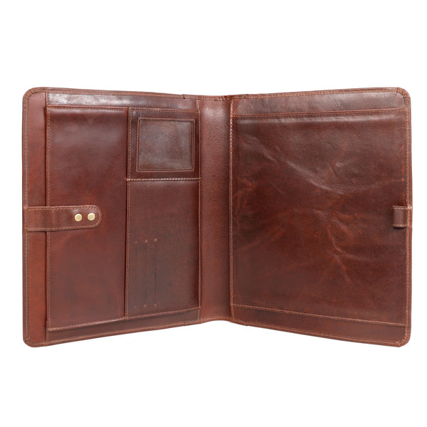 Load image into Gallery viewer, Apex Buffalo Leather Portfolio Padfolio