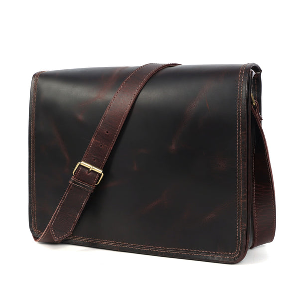 Load image into Gallery viewer, Thunder Buffalo Leather Messenger Bag for Men