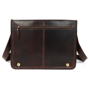 Thunder Buffalo Leather Messenger Bag for Men