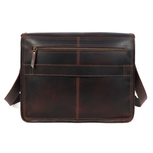 Thunder Buffalo Leather Messenger Bag for Men
