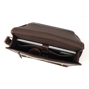 Thunder Buffalo Leather Messenger Bag for Men