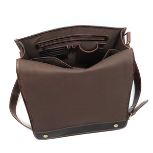 Thunder Buffalo Leather Messenger Bag for Men