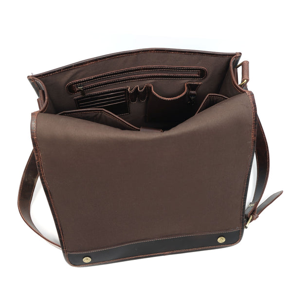 Load image into Gallery viewer, Thunder Buffalo Leather Messenger Bag for Men