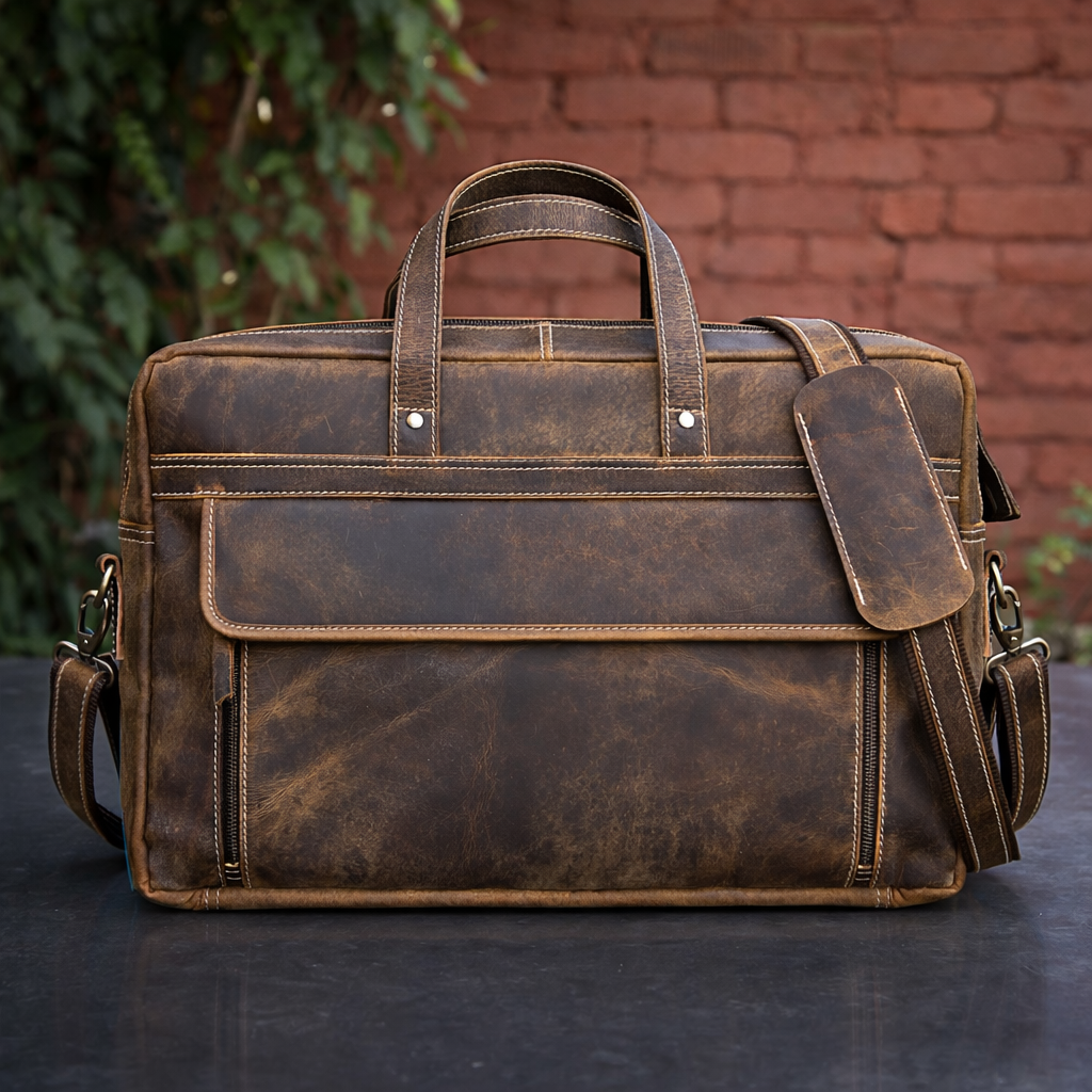 Dylan Brown Buffalo Leather Briefcase – Emerson Leather Bags