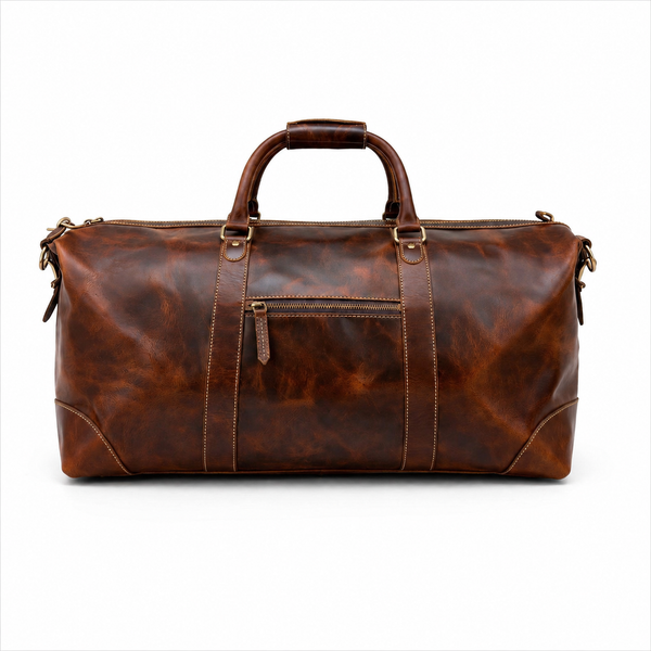 Load image into Gallery viewer, Florian Buffalo Leather Duffel Bag