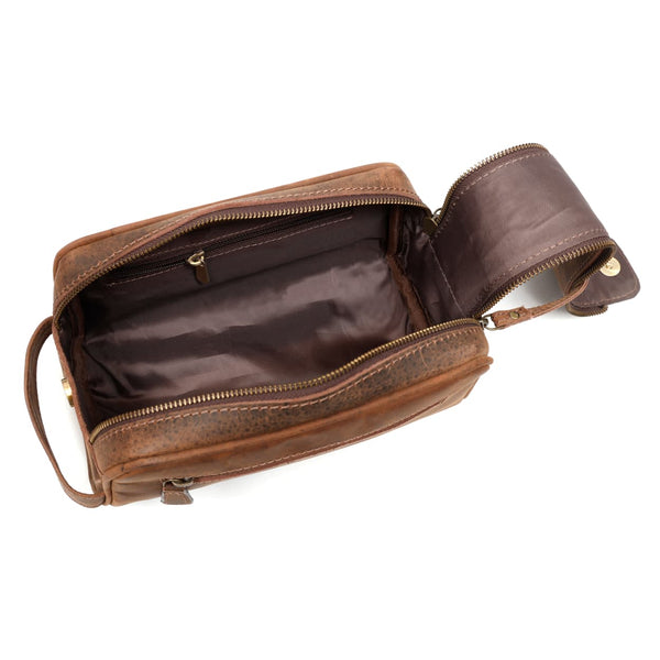 Load image into Gallery viewer, Harrison Buffalo Leather Toiletry Bag