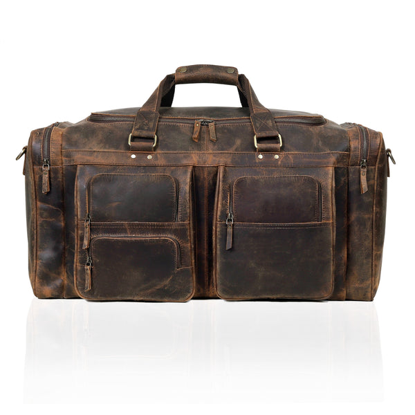 Load image into Gallery viewer, Dean Buffalo Leather Duffel Bag for Men