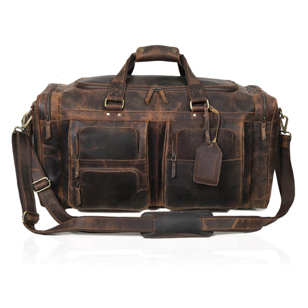 Load image into Gallery viewer, Dean Buffalo Leather Duffel Bag for Men