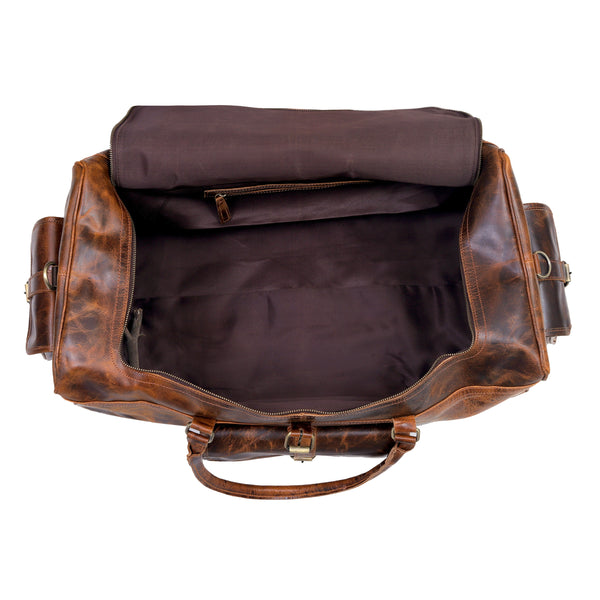 Load image into Gallery viewer, Soren Buffalo Leather Duffel Bag for Men