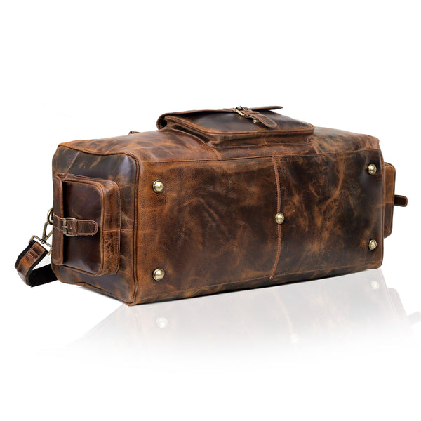 Load image into Gallery viewer, Soren Buffalo Leather Duffel Bag for Men