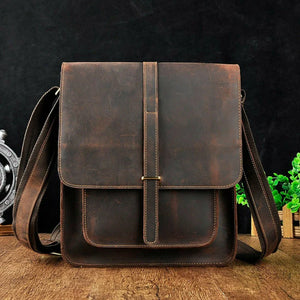 Logan Buffalo Leather Messenger Bag