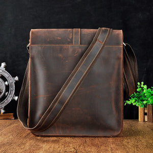 Logan Buffalo Leather Messenger Bag