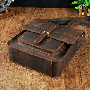 Logan Buffalo Leather Messenger Bag