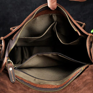 Logan Buffalo Leather Messenger Bag