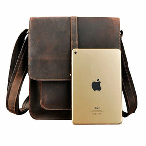 Logan Buffalo Leather Messenger Bag