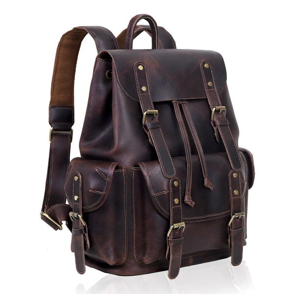 Load image into Gallery viewer, Dakota Buffalo Leather Backpack