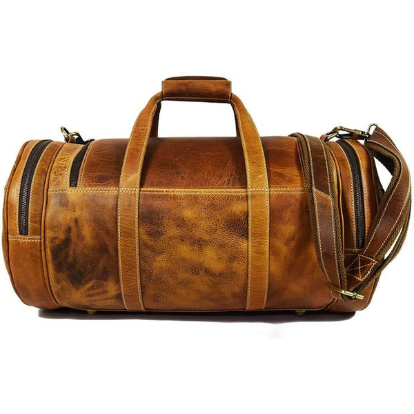 Load image into Gallery viewer, Hawthorne Barrel Leather Duffel Bag