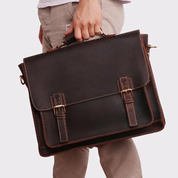 Load image into Gallery viewer, Rowan Leather Briefcase for Men