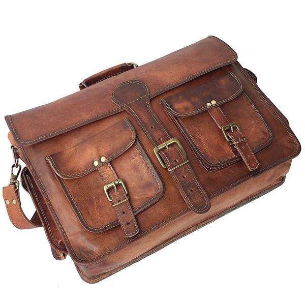 Load image into Gallery viewer, Glenn Leather Briefcase Bag for Men