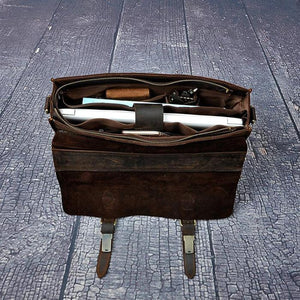 Lennox Leather Messenger Bag