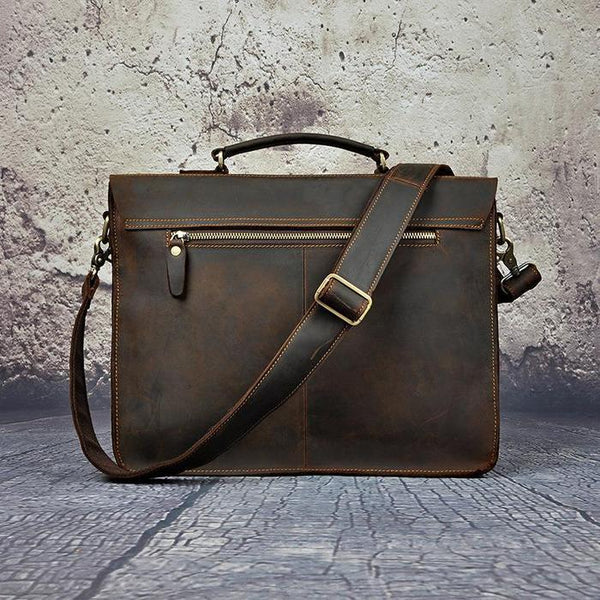 Load image into Gallery viewer, Forrest Buffalo Leather Briefcase for Men