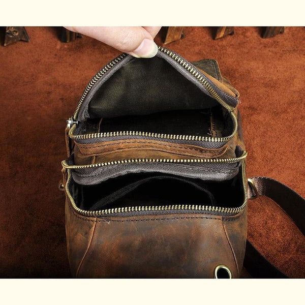 Load image into Gallery viewer, Cali Buffalo Leather Sling Bag