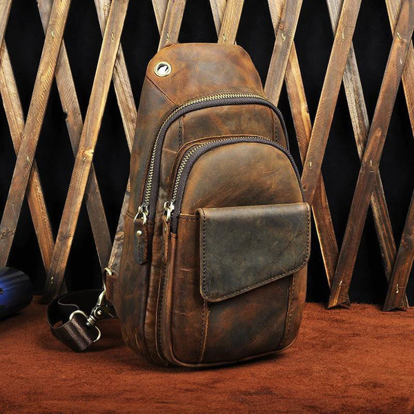 Load image into Gallery viewer, Cali Buffalo Leather Sling Bag