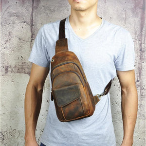 Cali Buffalo Leather Sling Bag