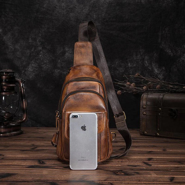 Load image into Gallery viewer, Cali Buffalo Leather Sling Bag