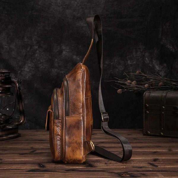 Load image into Gallery viewer, Cali Buffalo Leather Sling Bag