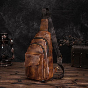 Cali Buffalo Leather Sling Bag