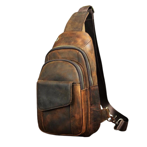 Load image into Gallery viewer, Cali Buffalo Leather Sling Bag